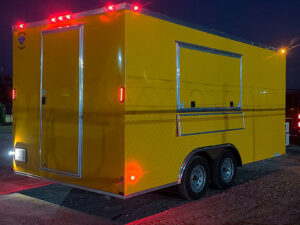 Image of a yellow food truck