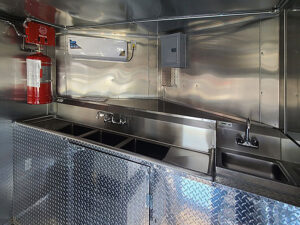 Image of the interior of a food truck
