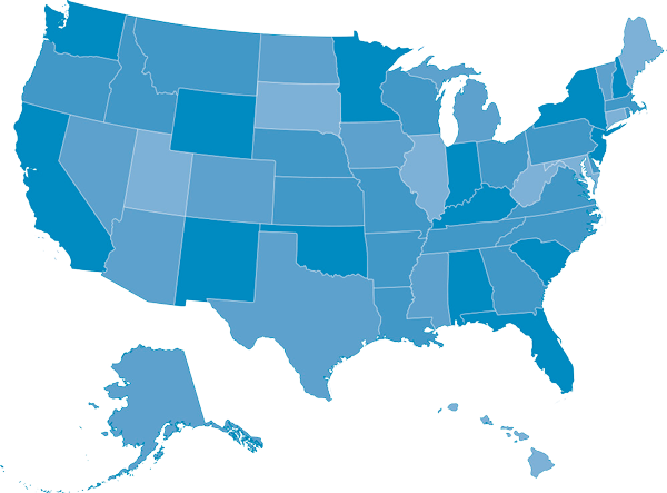 Map of the United States